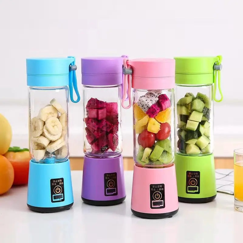 Mini Portable Usb Rechargeable Juicer Blender Mixer 6 Blades